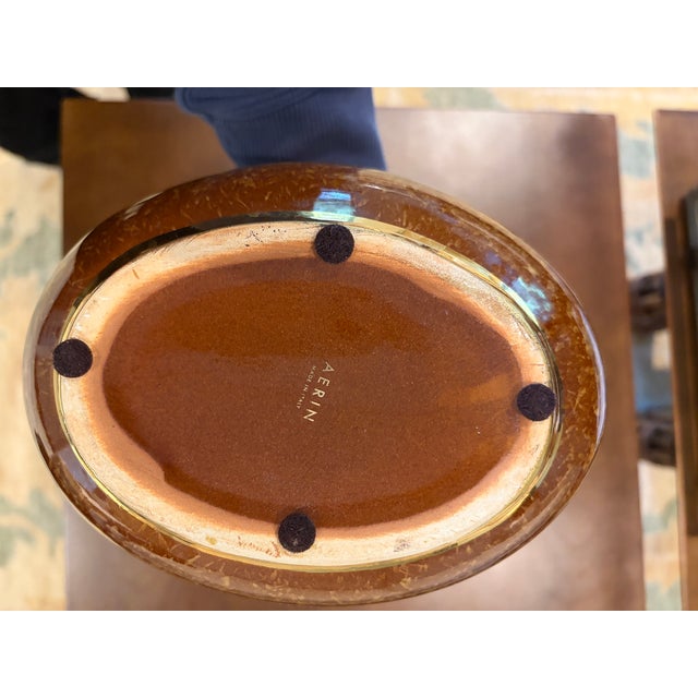 AERIN Aerin Ceramic Vase For Sale - Image 4 of 5