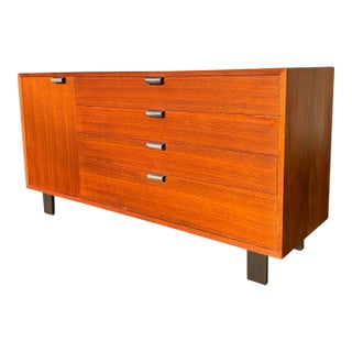 Vintage George Nelson for Herman Miller Walnut Cabinet For Sale