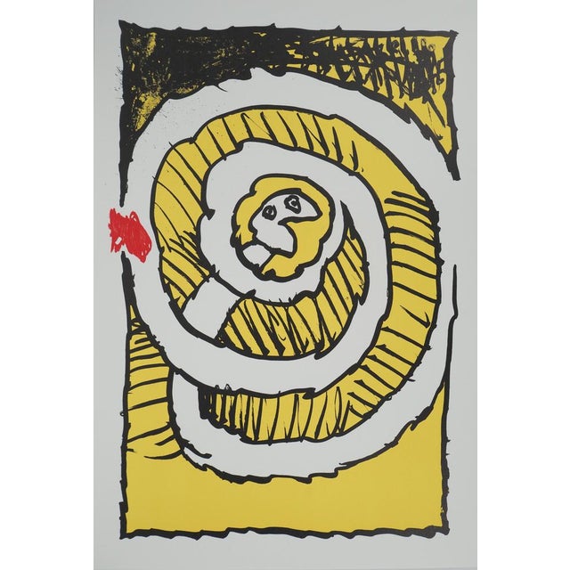 Pierre Alechinsky (1927) (after) Autumn Festival (Yellow) Color offset lithograph On wove paper, 42 x 62 cm (approx. 17 x...