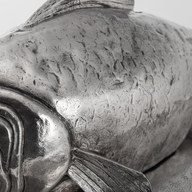 Vintage Italian Silver Plated Serving Platter by Franco Lapini, 1970 For Sale - Image 15 of 16