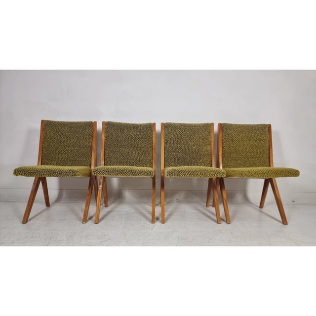 Vintage Chairs, 1970s, Set of 4, in Good conditions. Designed 1970 to 1979