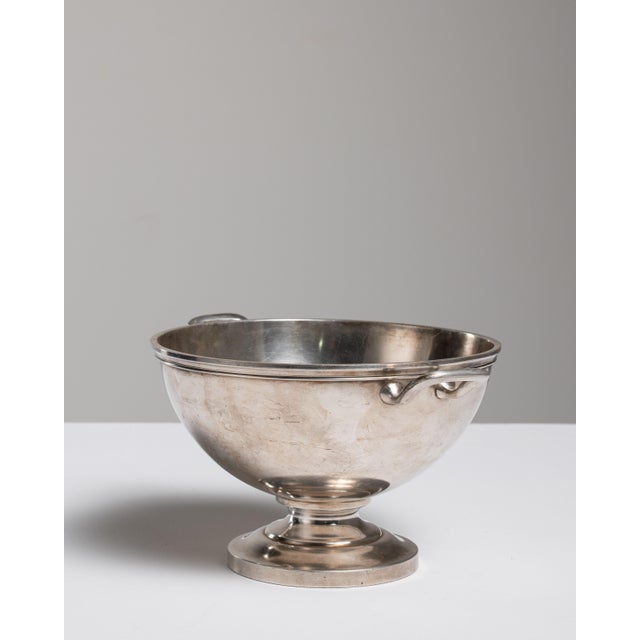 Mid 20th Century Belgium Silver Serving Bowl For Sale - Image 14 of 15