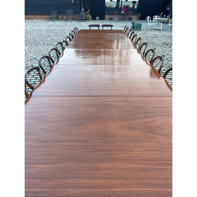 George III 28-Seater Mahogany Dining Table, 1800s For Sale - Image 13 of 18