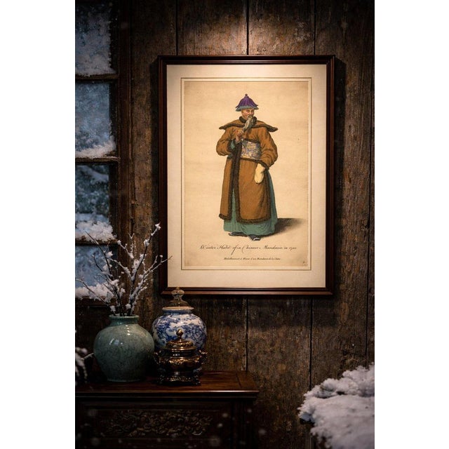 Chinese Mandarin in Winter Court Dress, Antique Print, Jefferys 1749 This refined mid-18th century engraving depicts a...