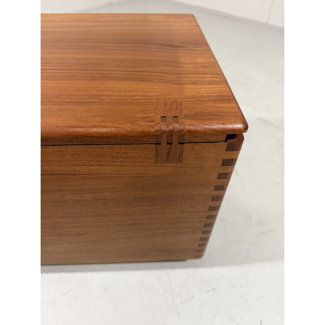 Teak Side Table and Storage Box on Wheels from Salin Mobler, 1960s For Sale - Image 9 of 14