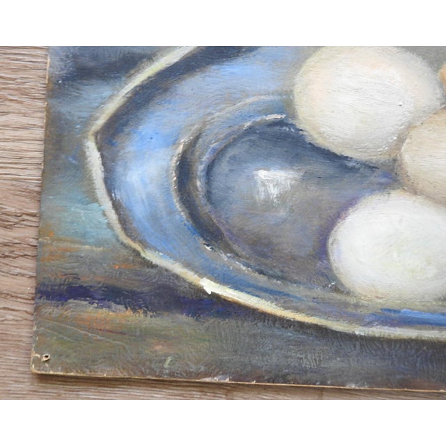 Mid 20th Century Kettle and Eggs Still Life Painting For Sale - Image 4 of 8