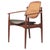 Brown Danish Model 186 Armchair in Teak and Leather by Arne Vodder, 1950s For Sale - Image 8 of 8