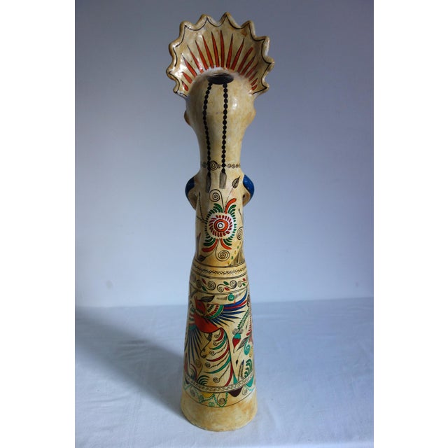 Large Traditional Tonala Ceramic Sculpture, Mexico, 1800s For Sale - Image 6 of 15