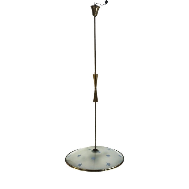 Vintage Pendant Lamp by Pietro Chiesa for Fontana Arte, 1950s For Sale