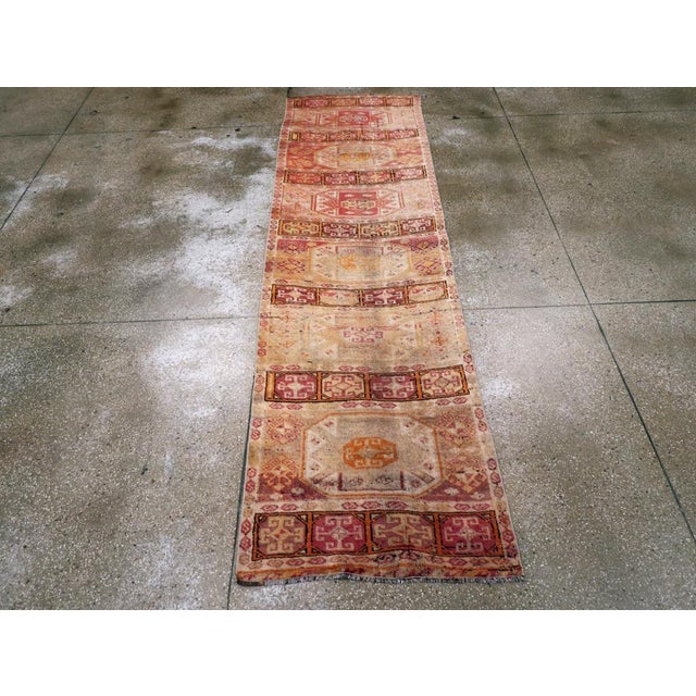 Galerie Shabab Collection Mid-20th Century Turkish Anatolian Runner For Sale - Image 4 of 10