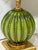 Mid-Century Modern Mid 20th Century Italian Murano Green & Gold Glass Floral Table Lamps - A Pair For Sale - Image 3 of 10