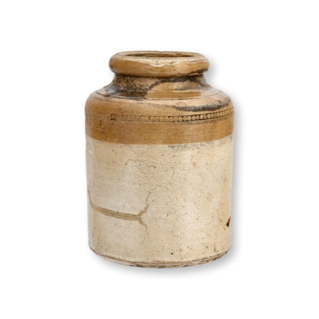 Farmhouse 19thC English Stoneware Crock For Sale - Image 3 of 6