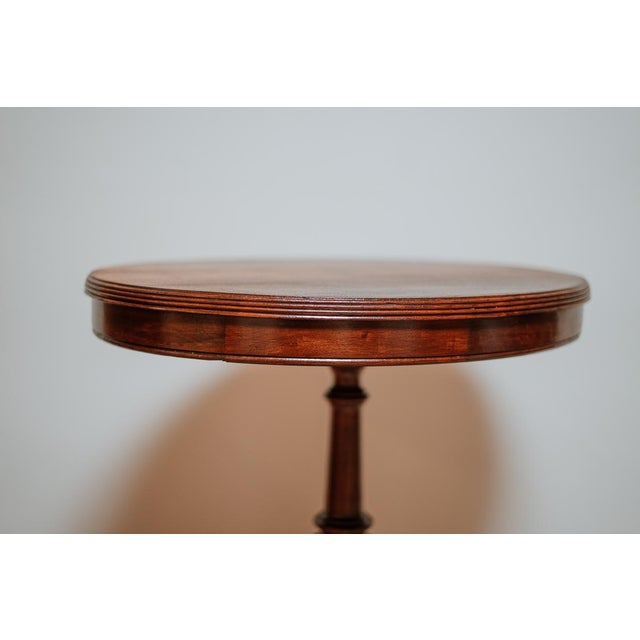 American Vintage Solid American Walnut Pedestal Table For Sale - Image 3 of 14