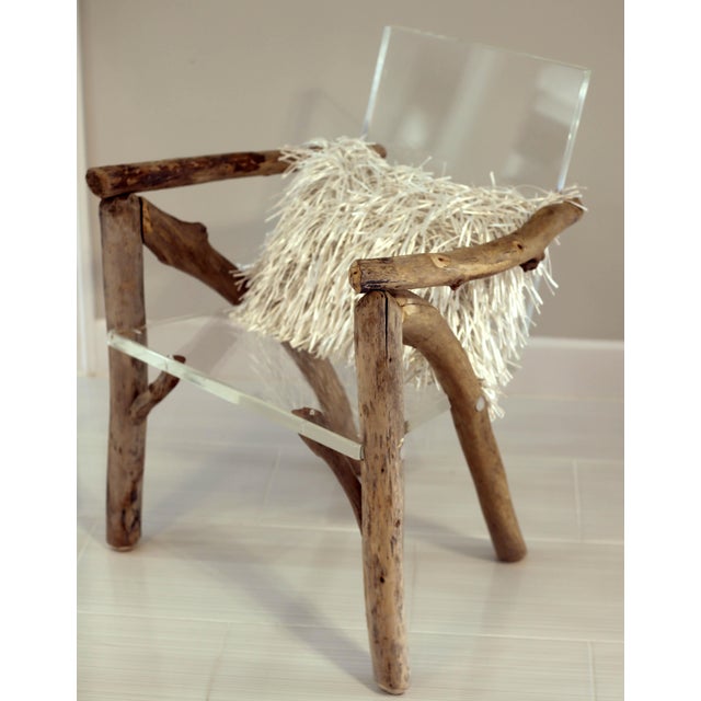 Lucite Driftwood Ghost Bones Chair Chairish