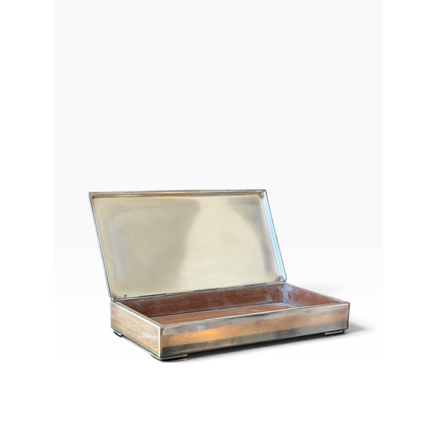 1930s Art Deco Dragsted Danish 925 Sterling Silver Box For Sale - Image 5 of 12