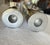 1970s MCM Modernist Sleek Cast Aluminum Statement Piece Candlestick Set For Sale - Image 5 of 9
