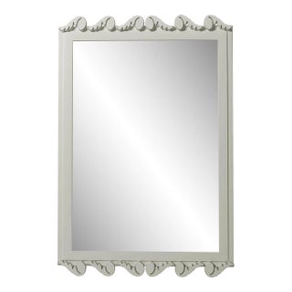 Fleur Home Garden District Laurel Rectangle Mirror in Useful Gray, 24x36 For Sale