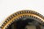 Midcentury Irish Oval Gold and Black Mirror with Diamanté Décor For Sale - Image 12 of 12
