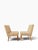 Pair of Hungarian Mid-Century Slipper Chairs by Kocséri MGTSZ | Original Swirl Pattern Fabric | Tapered Legs | 1970s For Sale - Image 6 of 16