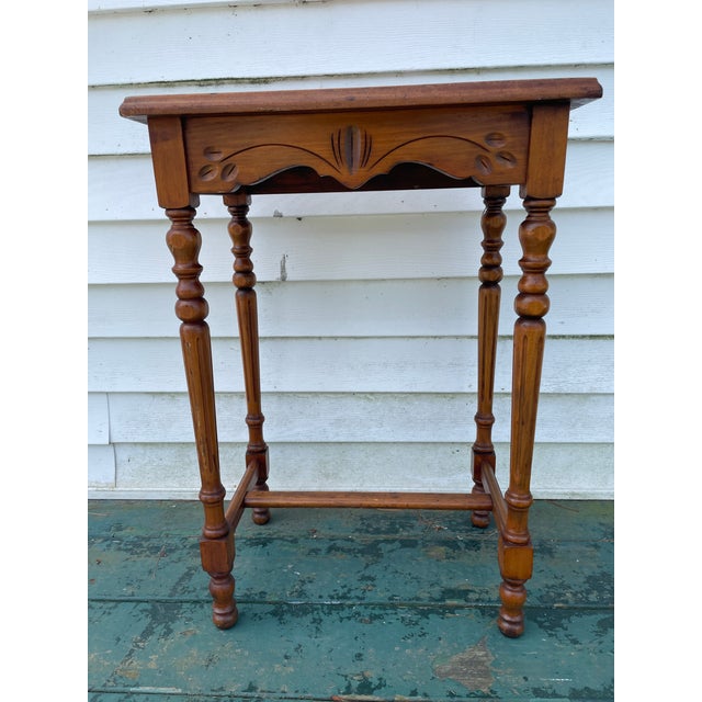 1920s 1920s Cherry End Table For Sale - Image 5 of 11