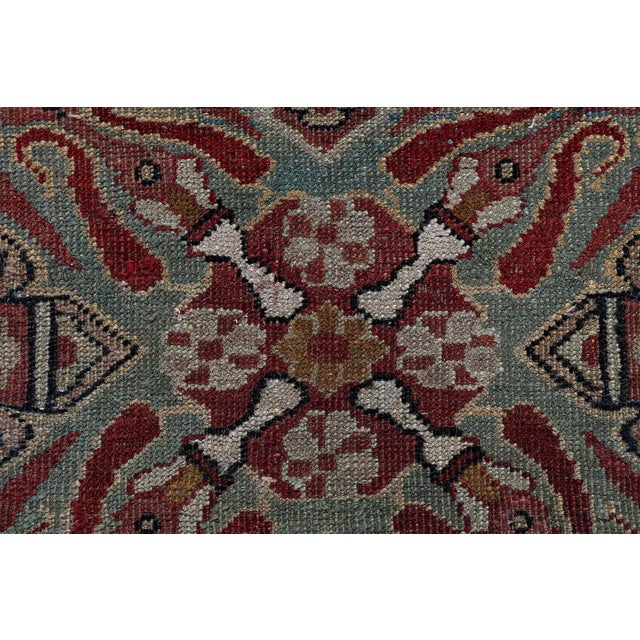 Textile Doris Leslie Blau Amritsar Indian Antique Warm Tan Rug - c. 1910 (Size Adjusted) For Sale - Image 7 of 10