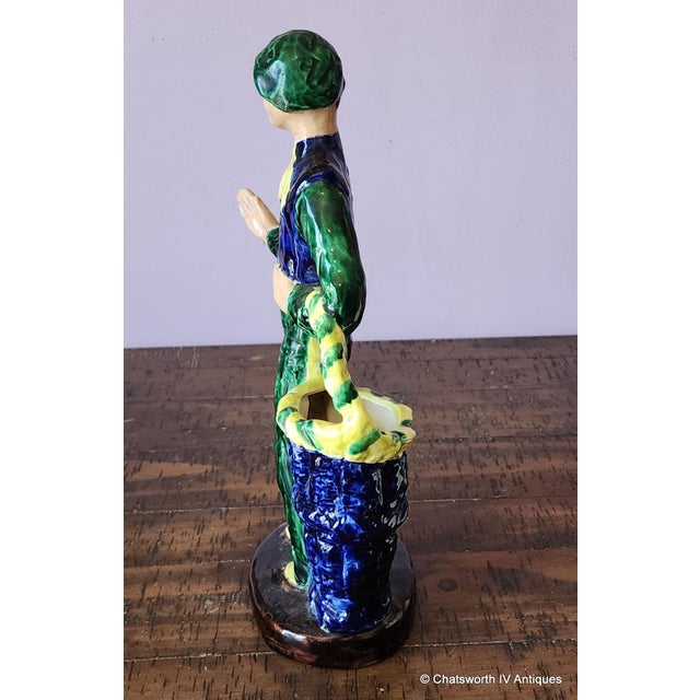 Mid Century Modern Hedi Schoop California Planter Figurine, 1950s. Some crazing. Measures 13.5" high