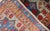 Vintage Turkish Rug With Star Design in Light Green, Orange, Red & Blue For Sale In Atlanta - Image 6 of 6