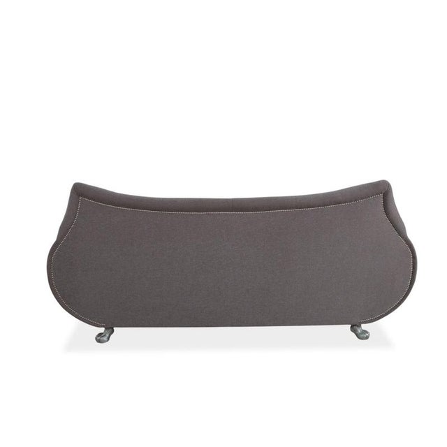 Grey Three-Seater Sofa with Silver Lion Paws from Bretz Gaudi For Sale - Image 9 of 11