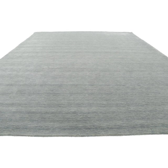 Contemporary Gray Area Rug With Modern Style - 09'00 X 11'11 For Sale - Image 3 of 9
