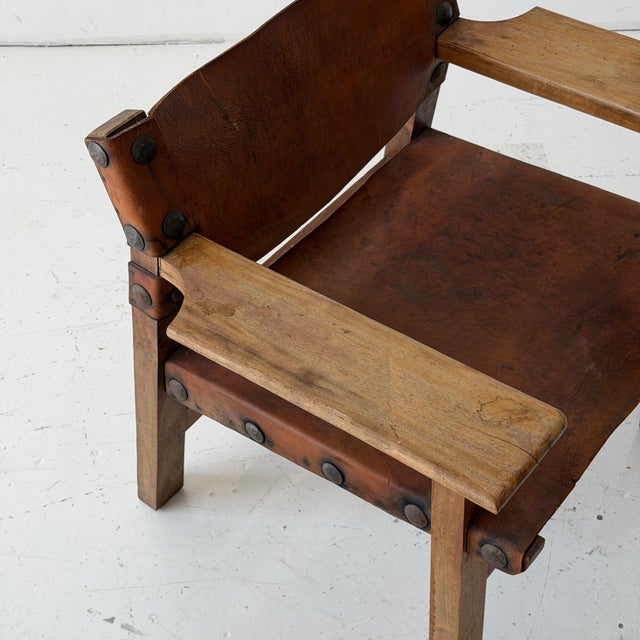 Brown Spanish Chairs by Borge Mogensen From Mexico For Sale - Image 8 of 12