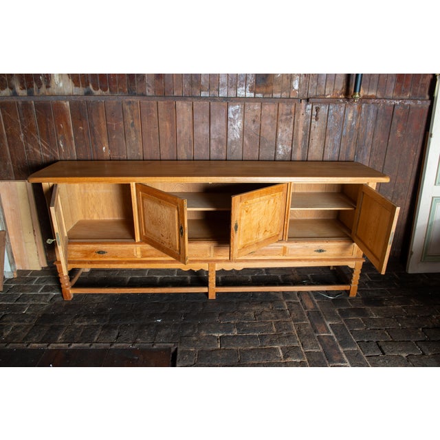 Mid-Century Modern 1960s Danish Oak Sideboard by Henning Kjaernulf, Mid-Century Modern, Attributed For Sale - Image 3 of 13