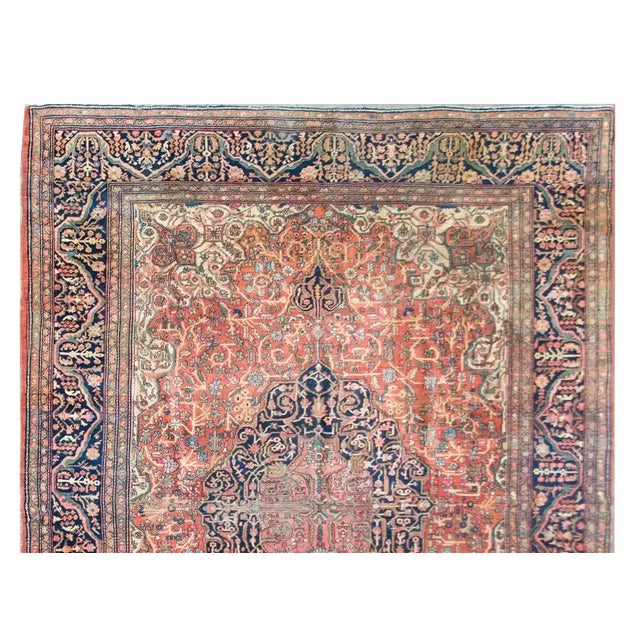 Early 20th Century Persian Sarouk Rug For Sale - Image 4 of 12