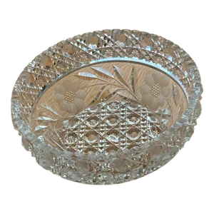 Abp (American Brilliant Period) Hand Cut Crystal Bowl Late 1800’s- Early 1900’s
