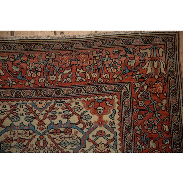 Antique White Antique Farahan Sarouk Rug - 4'4" x 6'2" For Sale - Image 8 of 13