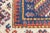 A very attractive SW Caucasian village long scatter with an ascending serrated polychrome chevron design, accented in...