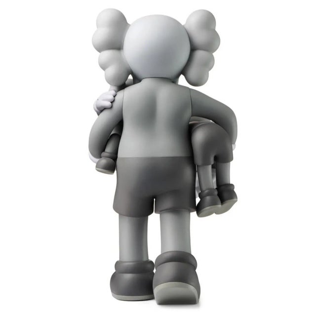 Early 21st Century Kaws, Clean Slate, Grey and Black, 2018, Resin, Set of 2 For Sale - Image 5 of 11