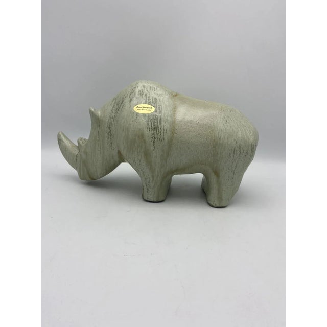 Green Rhino from Otto Keramik For Sale - Image 8 of 8