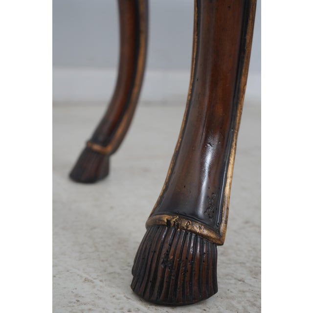 Glass Jonathan Charles Stunning Eglomise Top Console Table For Sale - Image 7 of 12