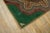 1930s Green Medallion Antique American Hooked Rug 3'4" X 3'6" Knotted Wool Carpet For Sale - Image 9 of 11