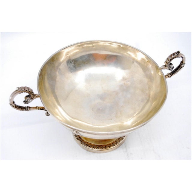 Metal Silver Candy Box with Scroll-Shaped Handles For Sale - Image 7 of 8