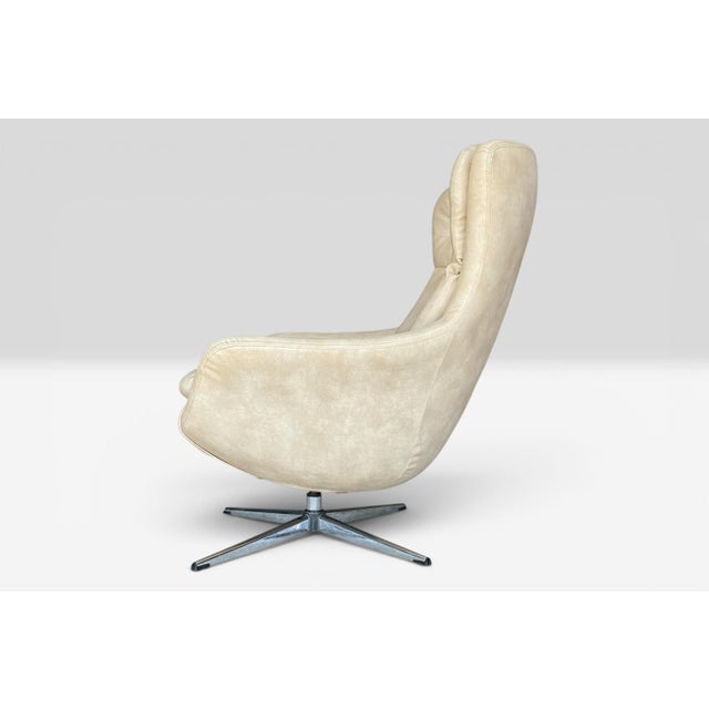 Mid-Century Modern Overman Lounge Chair in Leather, 1960s For Sale - Image 3 of 12