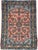 1920s Antique Hamadan Rug Coral-Pink & Sky Blue Water Garden Rug 2.7 x 3.4 For Sale - Image 5 of 10