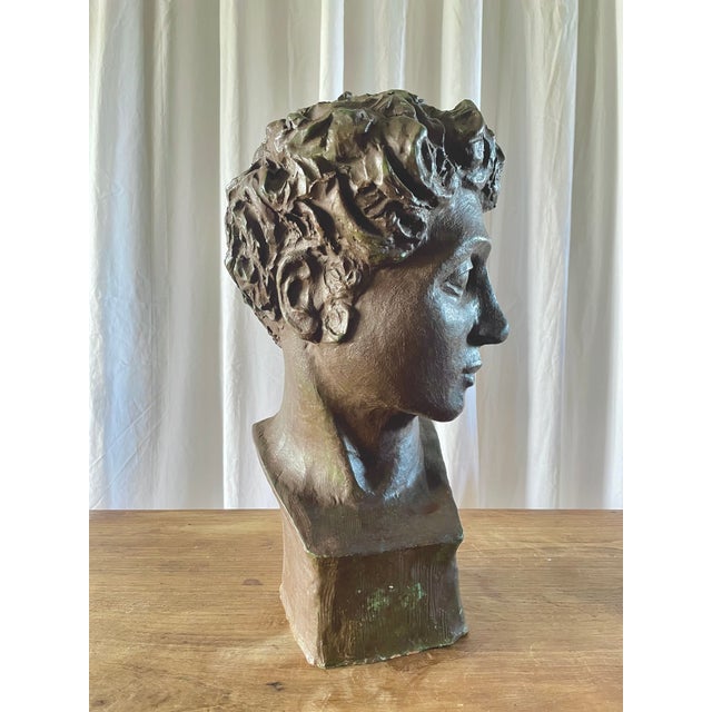 Classical Terracotta Bust, 1960s For Sale - Image 16 of 18