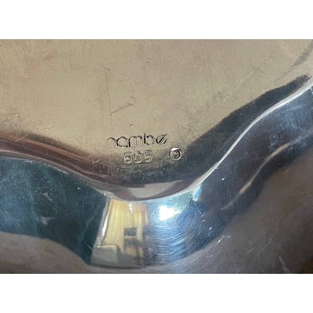 1990s Alloy Bowl 'Clover Leaf' by Nambe For Sale - Image 6 of 6