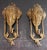 Goldenrod Antique Brass Elephant Door Knocker, 1900s, Set of 2 For Sale - Image 8 of 8