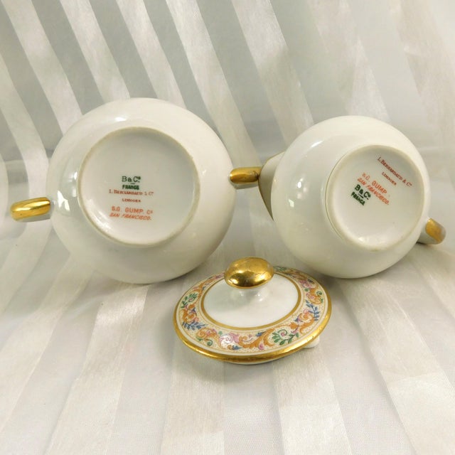 1900s Bernardaud Limoges Chocolate Pot, Teapot and Sugar & Creamer Set - Set of 4 For Sale - Image 13 of 14