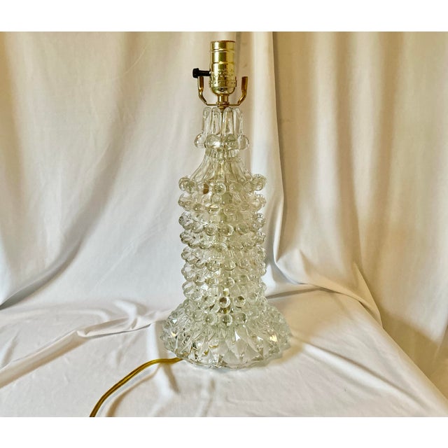 Carl Fagerlund Vintage Carl Fagerlund Style Mid Century Glass Lamp For Sale - Image 4 of 18