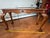 Vintage Chippendale Style Mahogany Dual Glass Top Console Sofa Table For Sale - Image 10 of 12