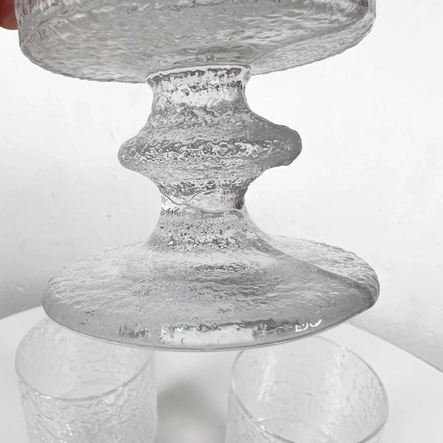 Iittala 1970s Iittala Set of 3 Senator Goblet Glasses Finland Scandinavian Modern For Sale - Image 4 of 11