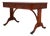 English Leather Top Yew Wood Writing Desk For Sale